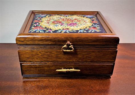 Vintage Music Jewellery Box 